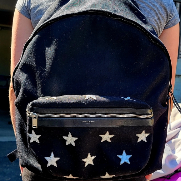 YSL YS City Star Canvas Backpack - Picture 2 of 5